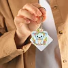>SALE<6PCS Double Sided Round Diamond Painting Art Keychain Pendant (Animal World)