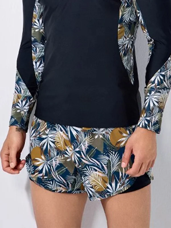 Men's Swimming Trunks Printed Surf Beach Shorts