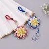 Snowflake Beaded Counted Cross Stitch Ornament Kit Cross Stitch Bead Keychain 