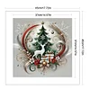 (US Only)Xmas Tree Printed Cross Stitch Kit 45x45cm DIY 11CT Embroidery Craft Set Decor