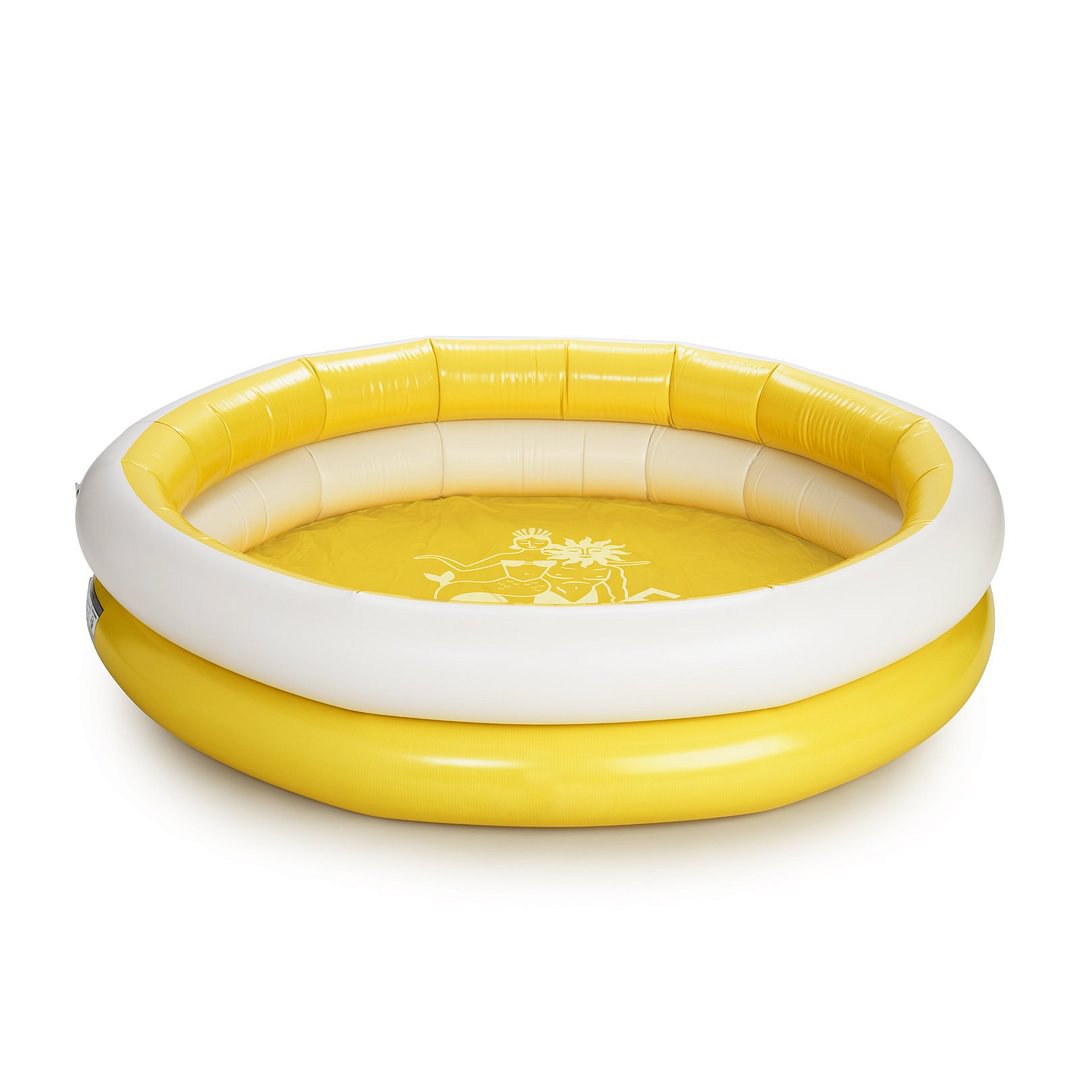 yellow kiddie pool