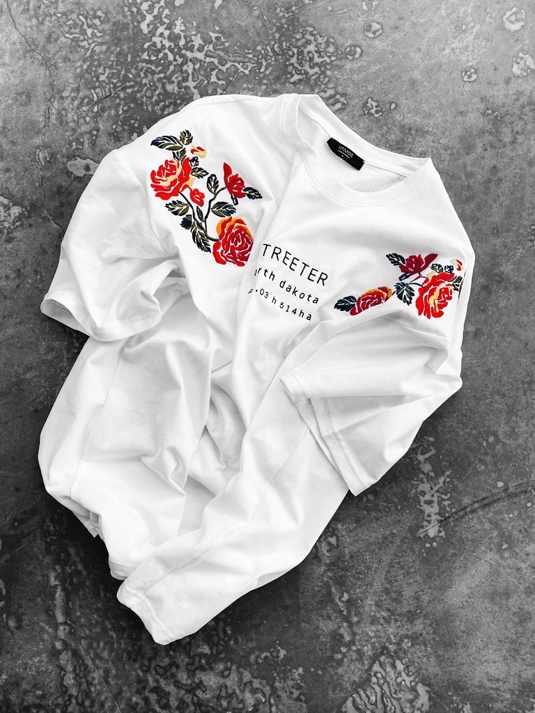 Floral Print Short-sleeved T-shirt