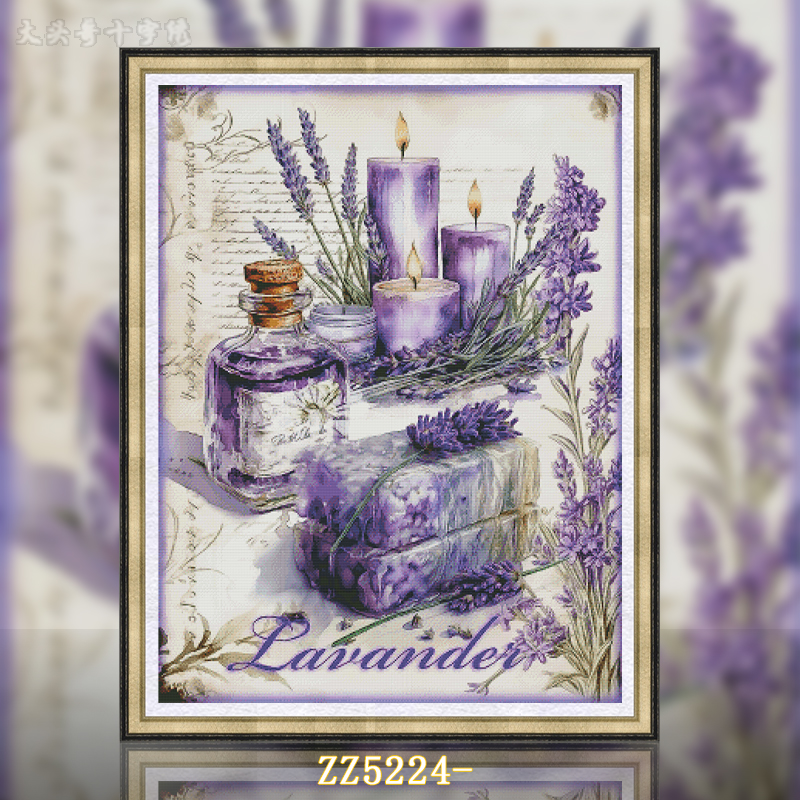 [ZZ5224-Love Lavender]  Painting Fairy Cross Stitch