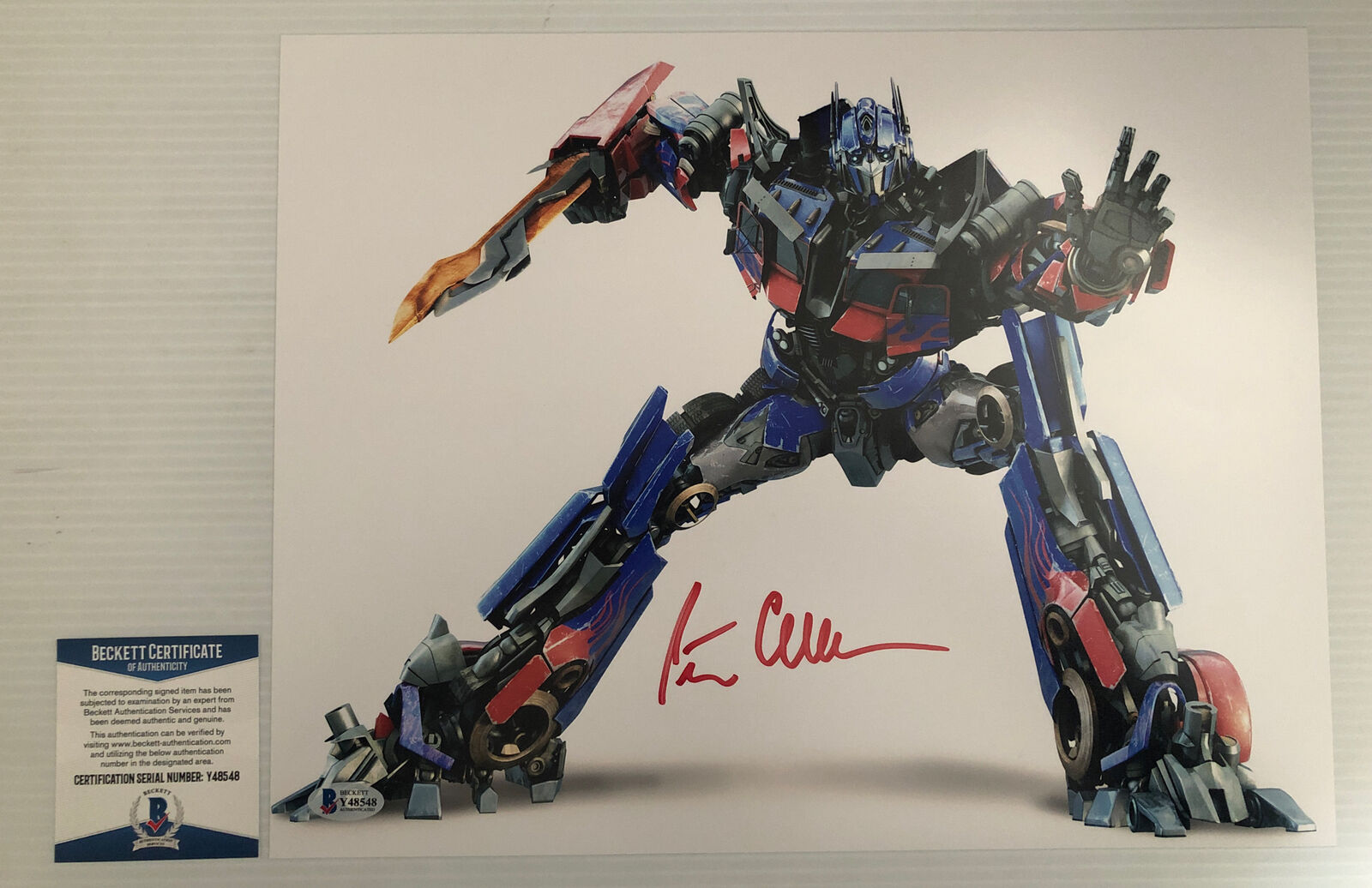 Peter Cullen Signed Autographed 11x14 Photo Poster painting Transformers Optimus Prime Beckett 2