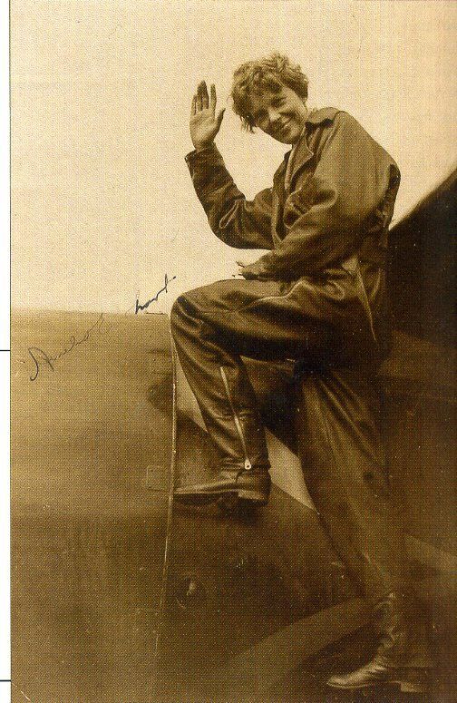 AMELIA EARHART Signed Photo Poster paintinggraph - American Aviation Pioneer / Author - preprint