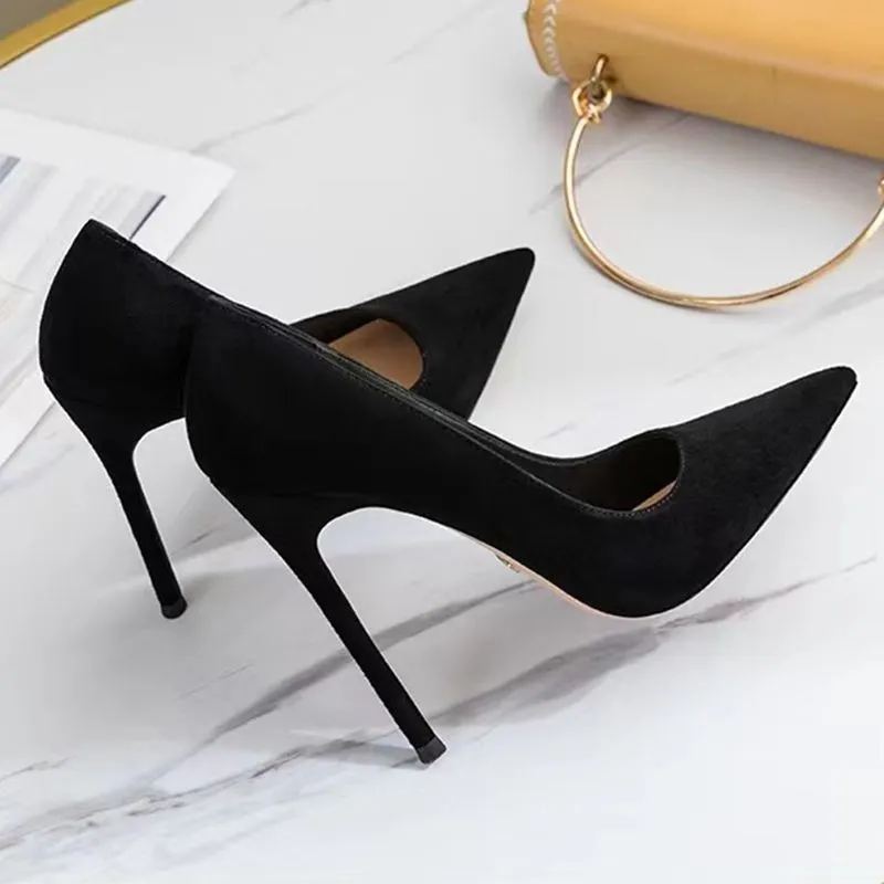 Breakj Breakj Standing Not Tired Black High-Heeled Women's Fine Heel Sexy Night Scene 2025 New Temperament Professional Work Shoes Single Shoes Women