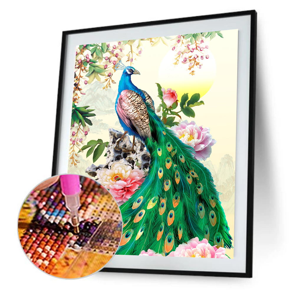 

Peafowl-Square Diamond Painting-30X47CM, 501 Original