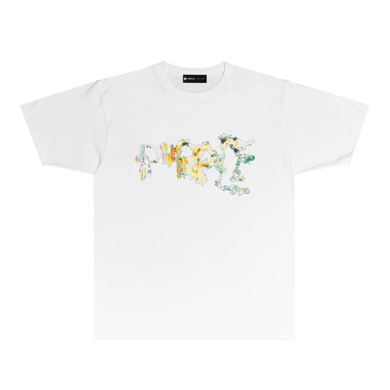 Purple 2023 new fashion T-shirt short sleeves