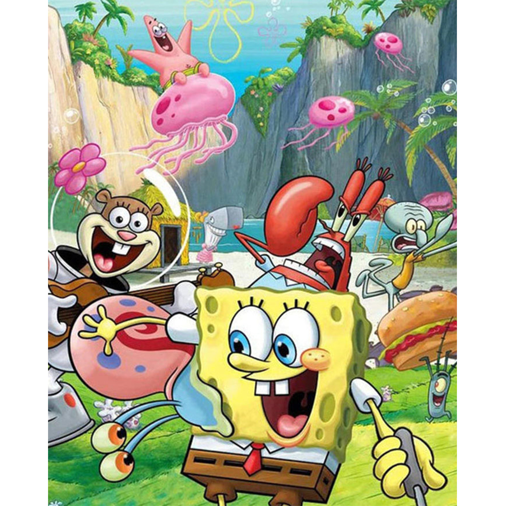 

SpongeBob SquarePants - Round Drill Diamond Painting - 30*40CM, 501 Original