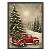 Christmas Tree And Car-11CT Stamped Cross Stitch 40*53cm/15.75*20.87in tapestrymarket