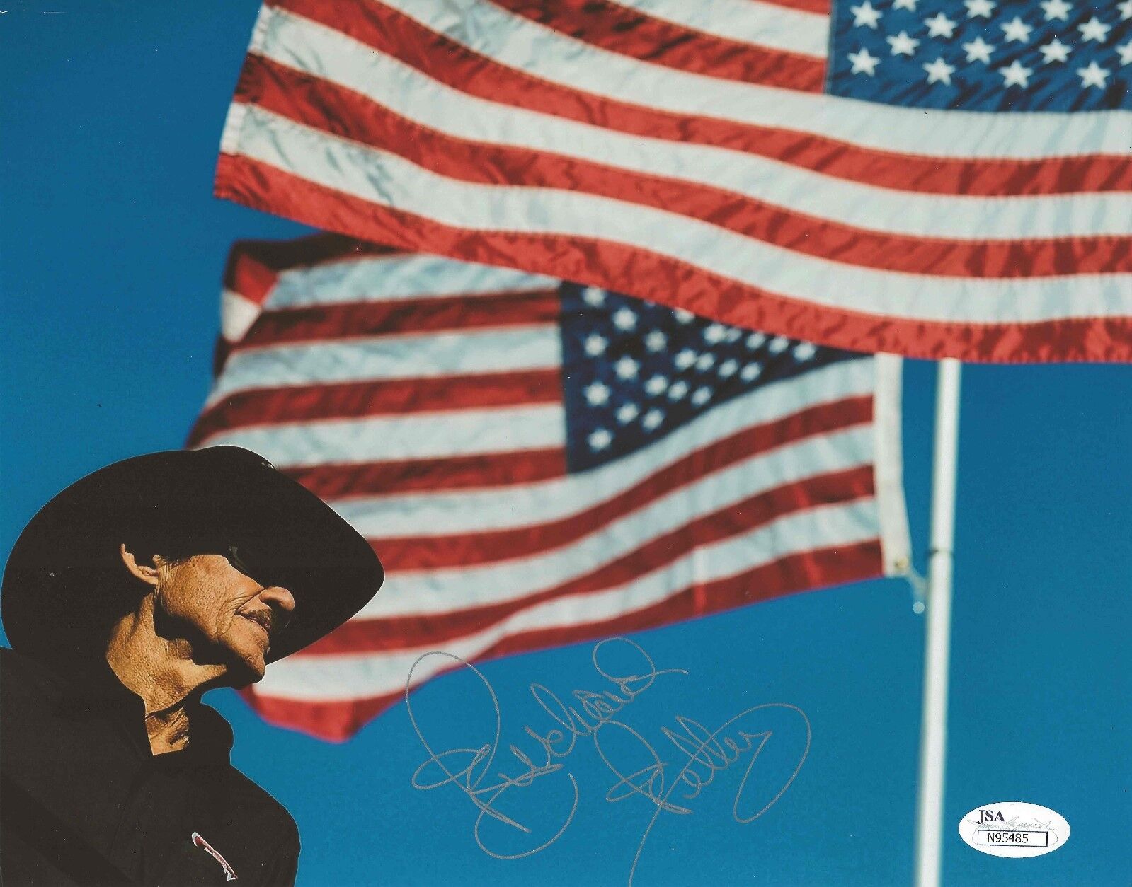 Richard Petty REAL hand SIGNED 8x10 Photo Poster painting #4 NASCAR Racecar Driver w/ JSA COA