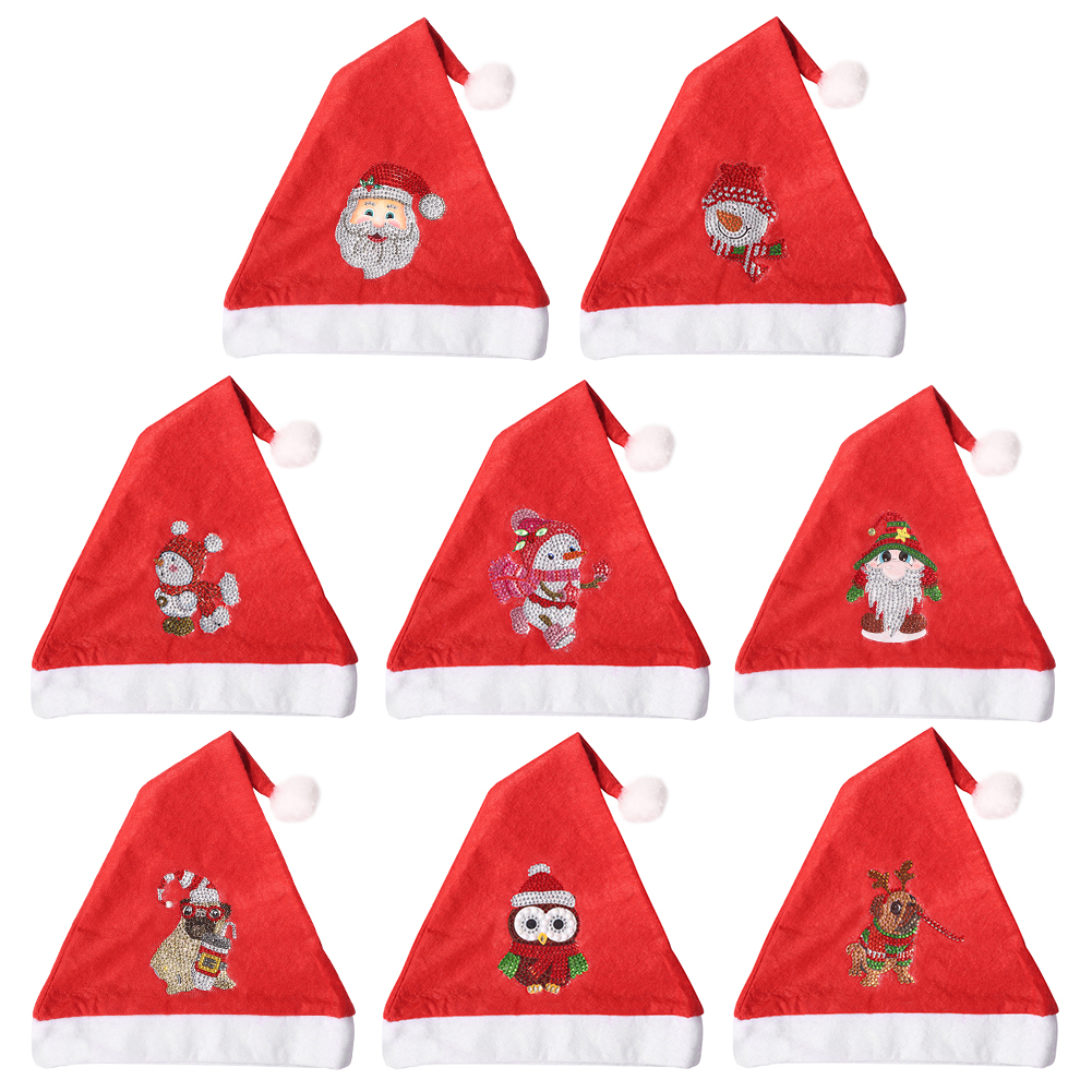 

Christmas Flannel Hat - 5D DIY Craft Fashion Accessories, Snowman3, 501 Original