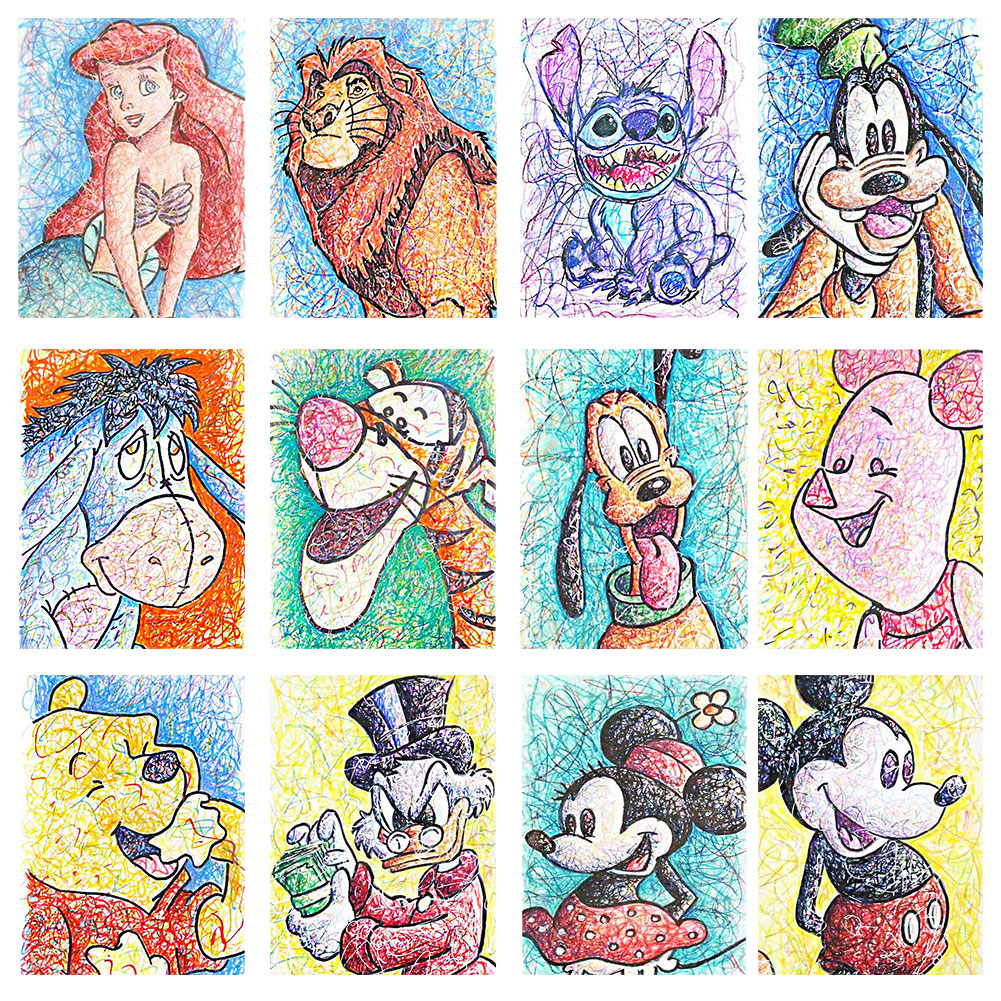

Cartoon Color Lead - Round Drill Diamond Painting - 30*40CM, 06, 501 Original