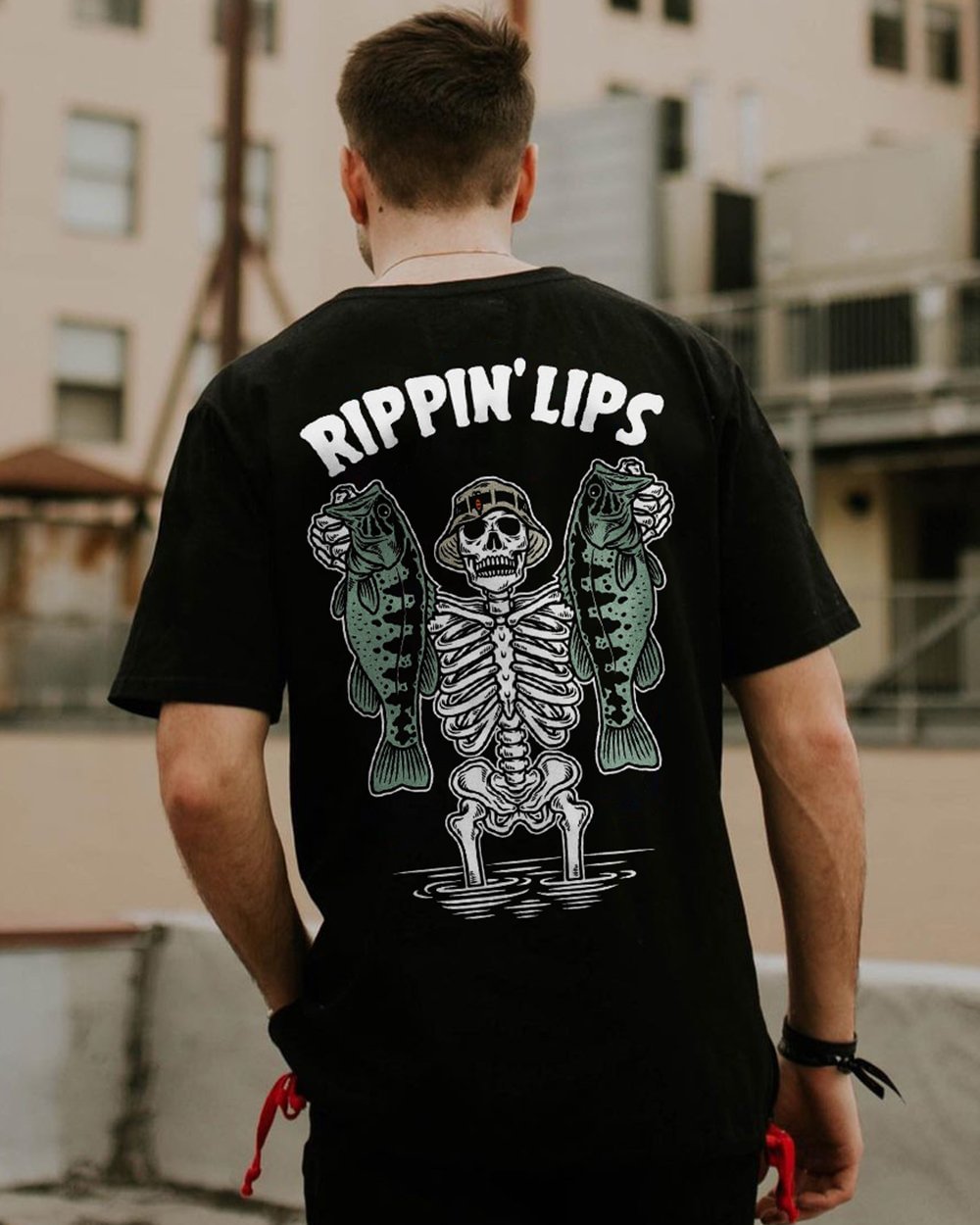 UPRANDY RIPPIN' LIPS printed loose T-shirt designer -  UPRANDY