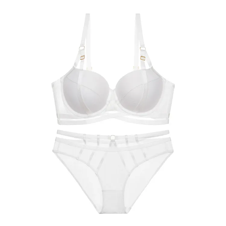 Churchf Bra Small Bra Clustering Sexy Lingerie Bra Pure Desire Women's Bra Set Comfortable High-End Feel Underwear Set