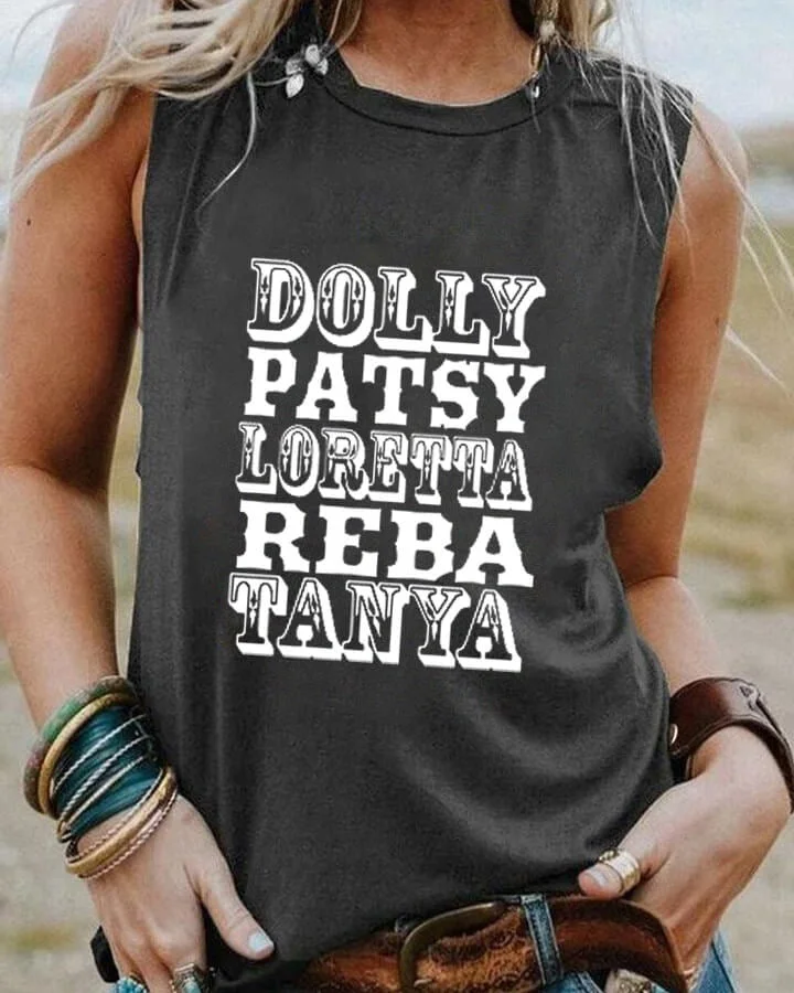 Dolly Patsy Loretta Reba Tanya Tank Top