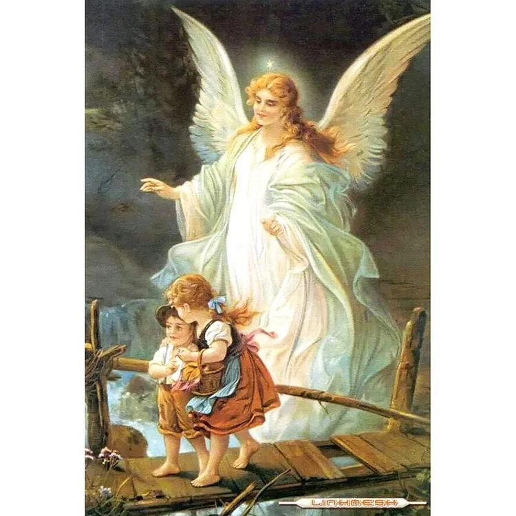 Mom Kids Round Full Drill Diamond Painting 30X40CM(Canvas) gbfke