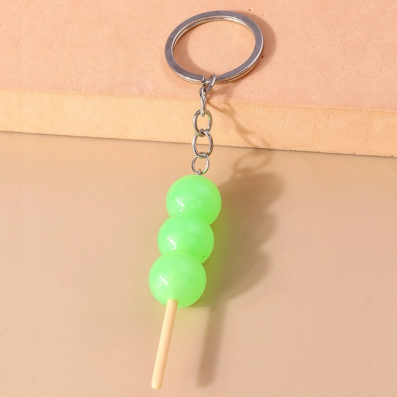 Minimalist Sugar Gourd Alloy Glass Keychain