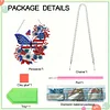 (US Local) America Twin Tower DIY Diamond Painting Desktop Ornaments Kit Home Decor