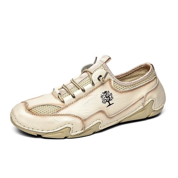 Men's Loafers & Slip-Ons Leather Breathable Soft Casual Shoes Outdoors Driving All-Matching