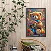 (40*60cm)Bouquet Bear - Full Round Drill Diamond Painting