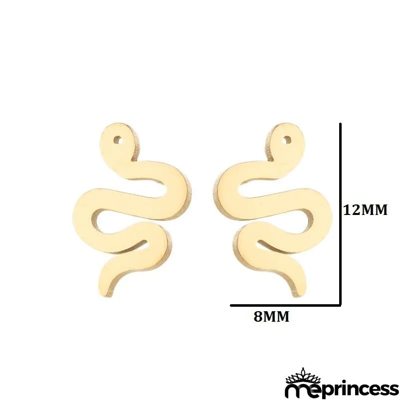 Women Fashion Hollow Eagle Owl Snake Dolphin Bee Giraffe Elephant Dog Cat Rabbit Fish Bird Penguim Stainless Steel Stud Earrings