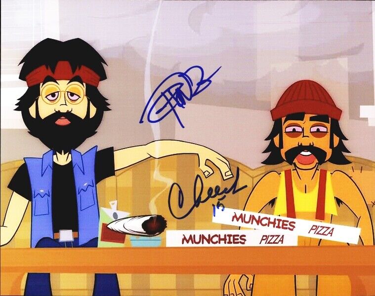 Cheech & Chong authentic signed celebrity 8x10 Photo Poster painting W/Cert Autographed 51816k1