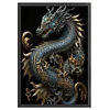 (Stamped/Counted) Dragon - 11CT Cross Stitch 40*60cm/15.75*23.62in(Big Size)