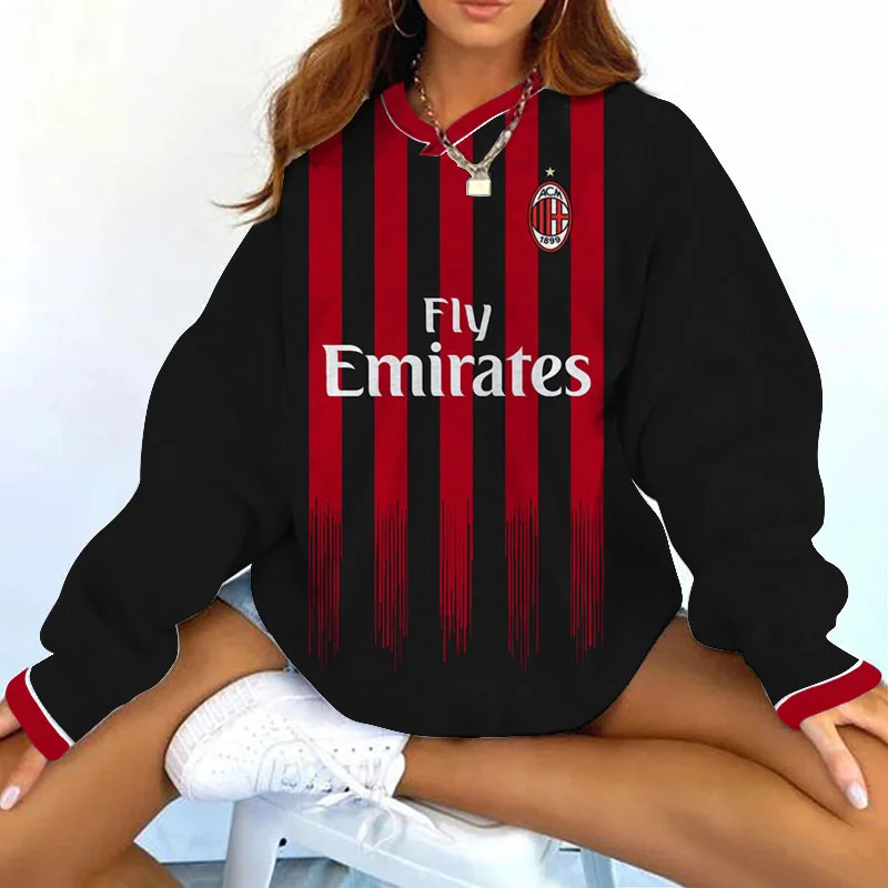 Women's Support AC Football Print Sweatshirt