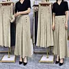 Pantalon &agrave; taille haute