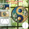 (US Only)Yin Yang 2D Flat DIY Diamond Painting Set Diamond Art Pendant Home Wall Decor
