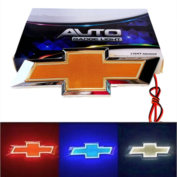 4D Light Up Emblem Logo Badge LED Tail Light For Chevy