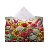 DIY PU Diamond Painting Tissue Box Kit Desktop Tissue Holder with Rhinestone Diamond Desk Decorative Tissue Box for Adults Desktop Storage Organizer (Love)