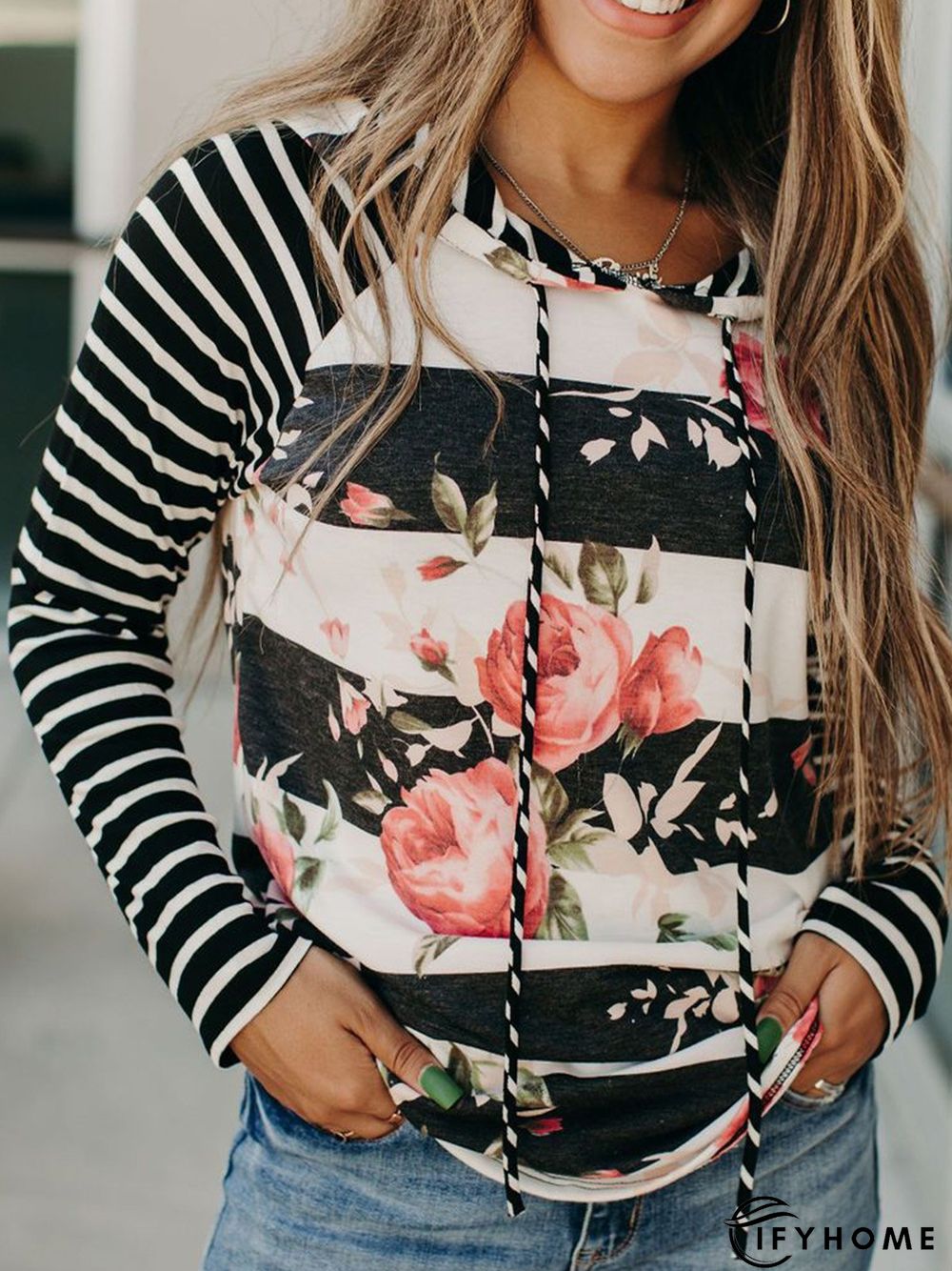 Cotton-Blend Fit Crew Neck Casual Hoodies & Sweatshirt | IFYHOME