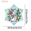 Flocon de neige d’hiver - pendentif bricolage 5d