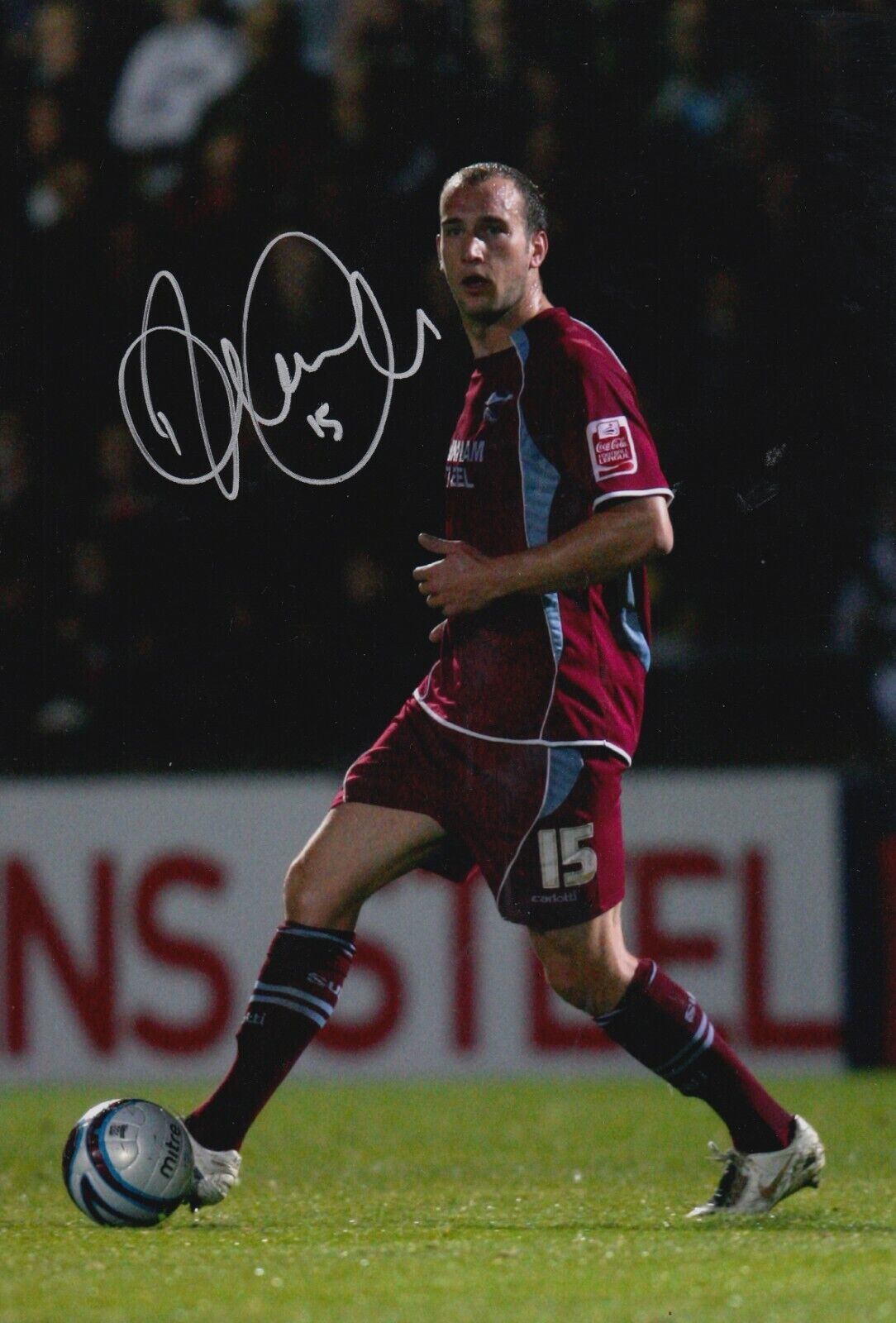 David Mirfin Hand Signed 12x8 Photo Poster painting - Scunthorpe United Autograph.