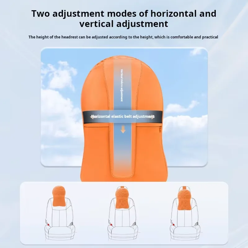 Luxurious Car Headrest Double-Layer Construction Suede Covering Perforated Design for Ventilation Comfortable Feel Fur Material