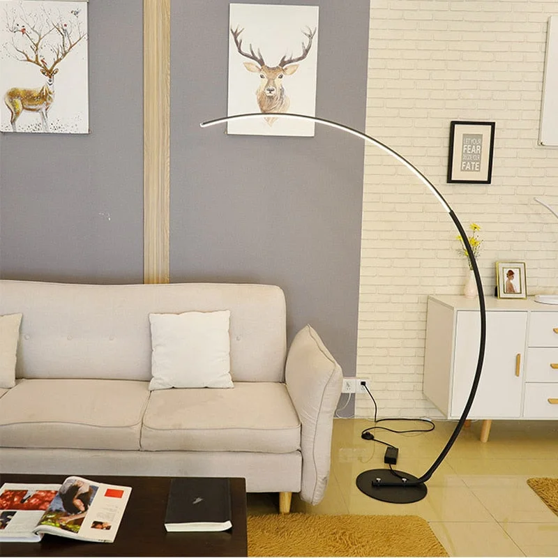 Column Led Floor Lamp Modern Standing Lamp Simple Floor Lamps for Living Room Foyer Beside Lamp 25W Floor Light Fixture