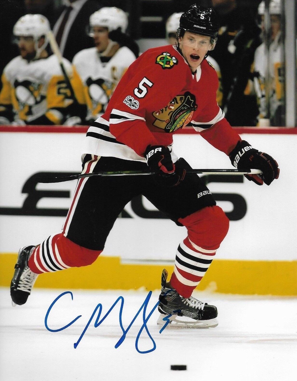 CONNOR MURPHY signed autographed CHICAGO BLACKHAWKS 8x10 Photo Poster painting w/COA