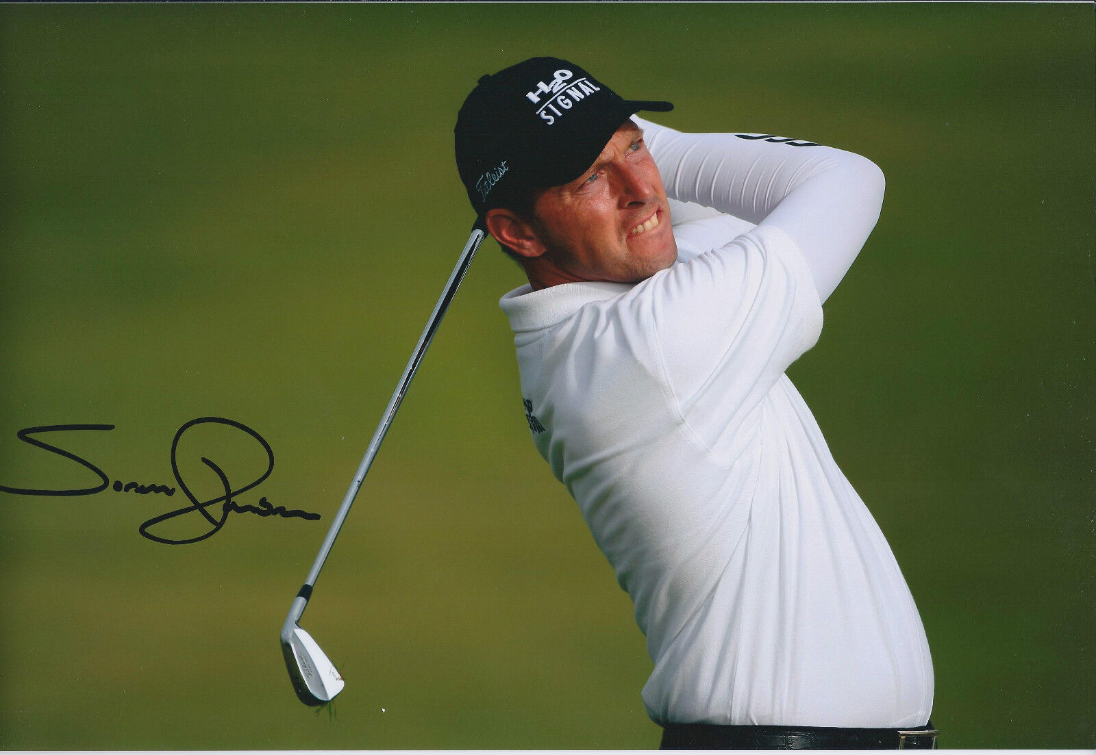 Soren HANSEN SIGNED Autograph 12x8 Photo Poster painting AFTAL COA European Tour Winner GOLF