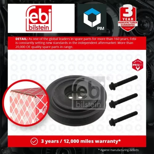 Dronehint Crankshaft Pulley 33679 Febi Belt 1379766 1379766S1 1748942 1748942S1 Quality Parts