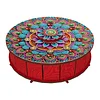 DIY Wooden Diamond Art Painting Storage Box Kit with Rotate Lid Diamond Art Painting Holder Box for Adults Beginners Home Office Decor