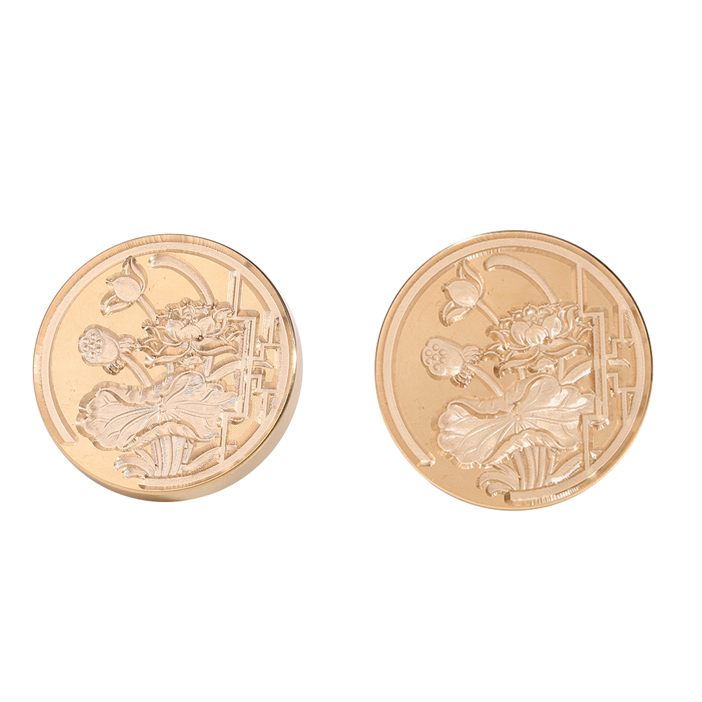 

30mm Lotus Wax Seal Stamp Copper Head - Wax Seal Stamp, 501 Original