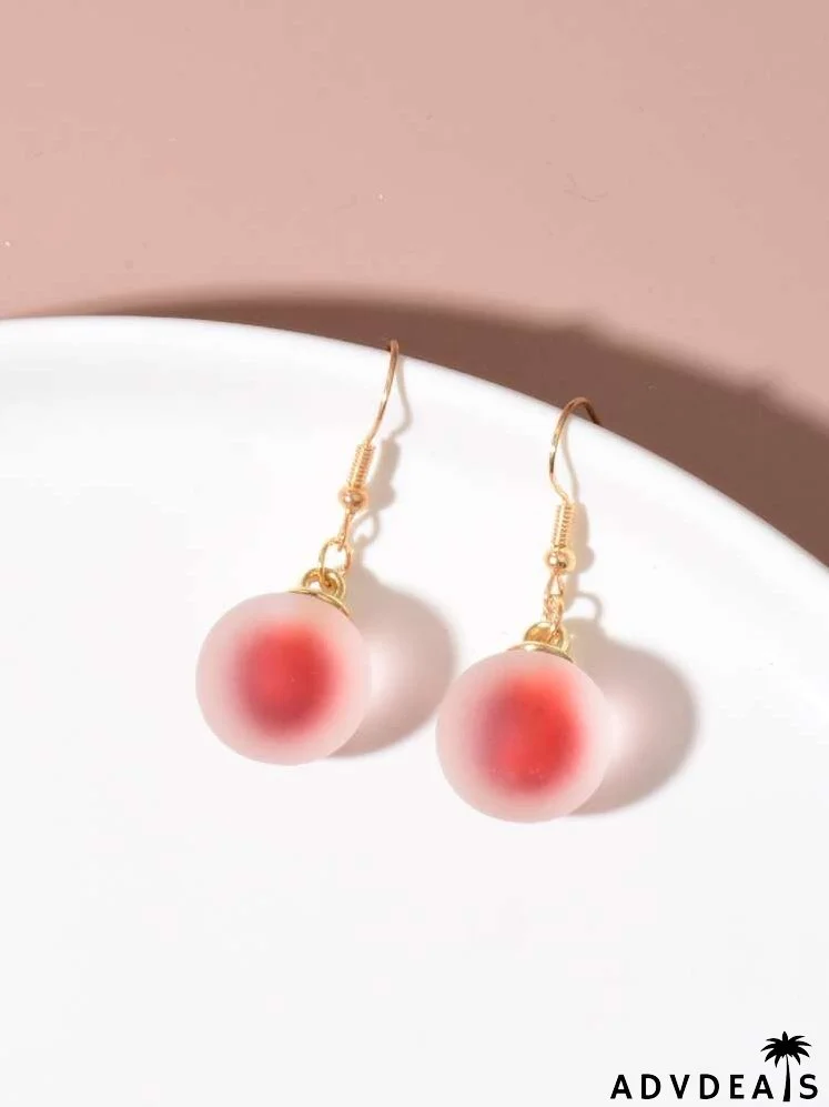 Acrylic Ball Drop Earrings