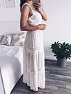 Plunging V-Back Sleeveless Maxi Dress