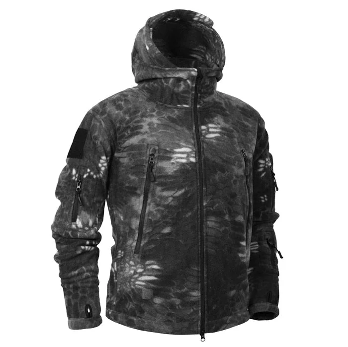 Aonga   Mege Brand Autumn Winter Military Fleece Camouflage Tactical Men's Clothing Polar Warm Multicam Army Men Coat Outwear Hoodie