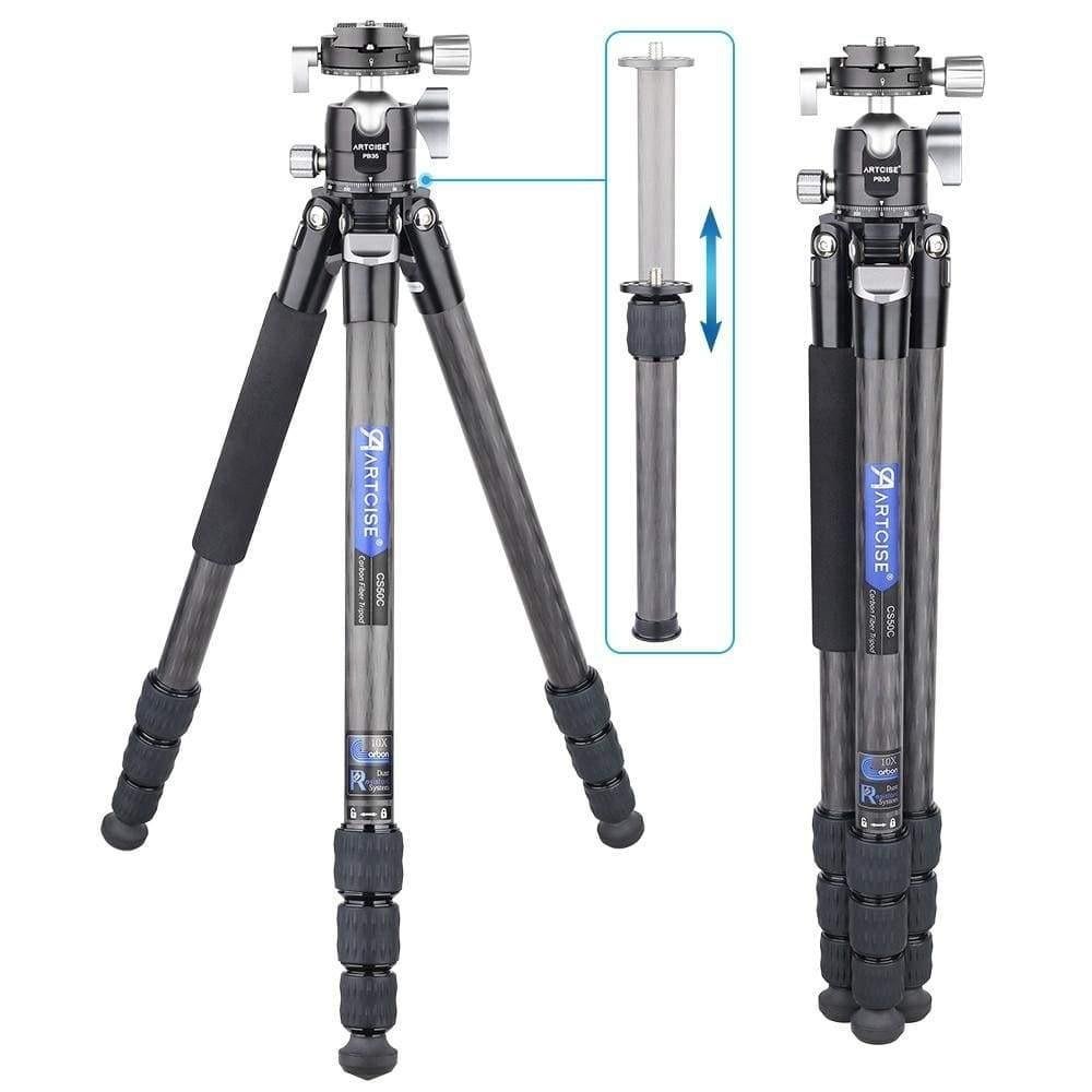 ARTCISE® CompactPod - The Carbon Fiber Travel Tripod for Cameras