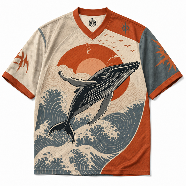 Whale Sunset Mesh Jersey