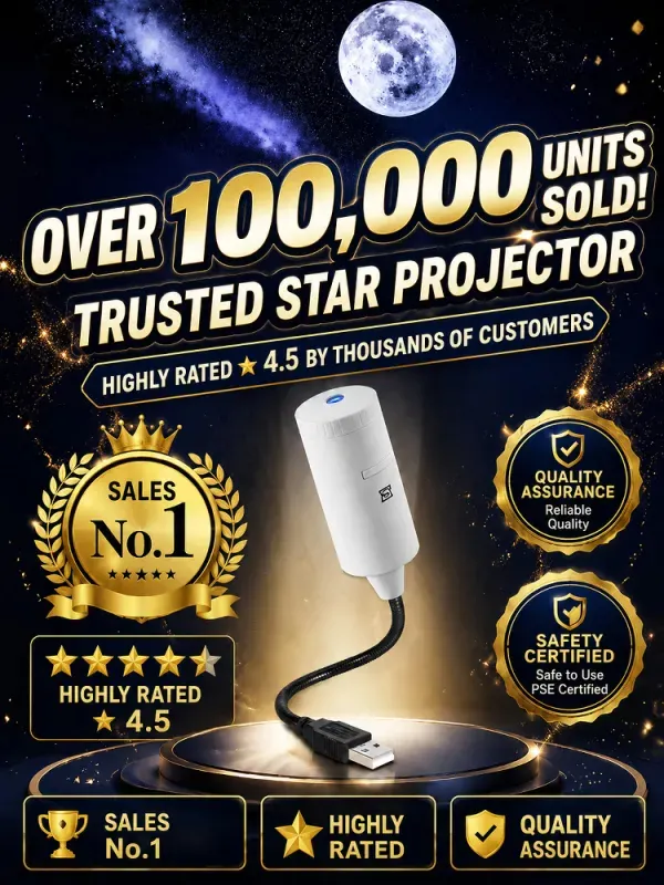 Comauo&trade; 5D Galaxy Projector with Vegas Sphere Tech: Your Room & Car, Now a Planetarium.