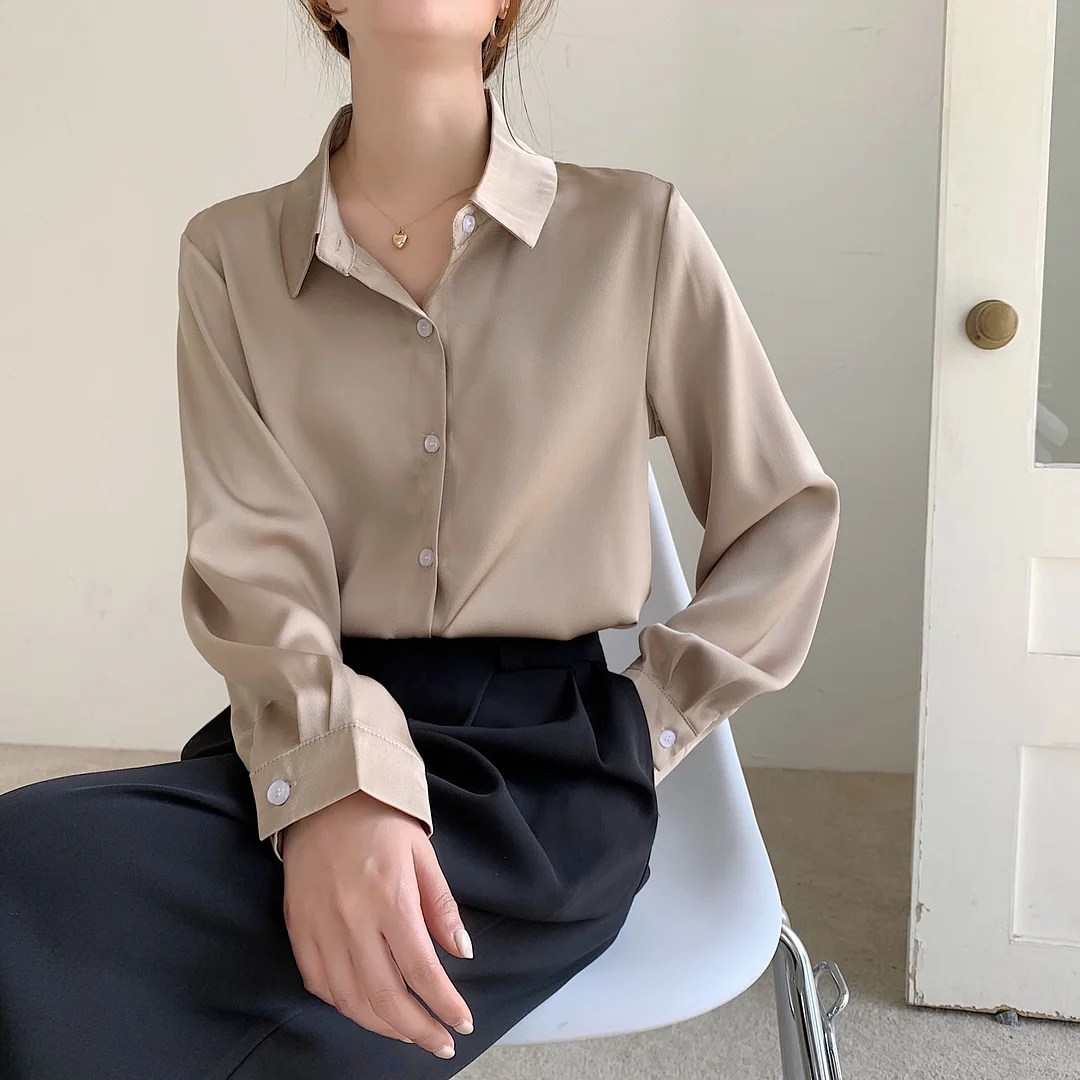 Blouse Women Long Sleeve Chiffon Blouse Shirt Tops Women Blusas Mujer De Moda 2023 Turn Down Collar Chiffon Blouse Shirt E78. 8%